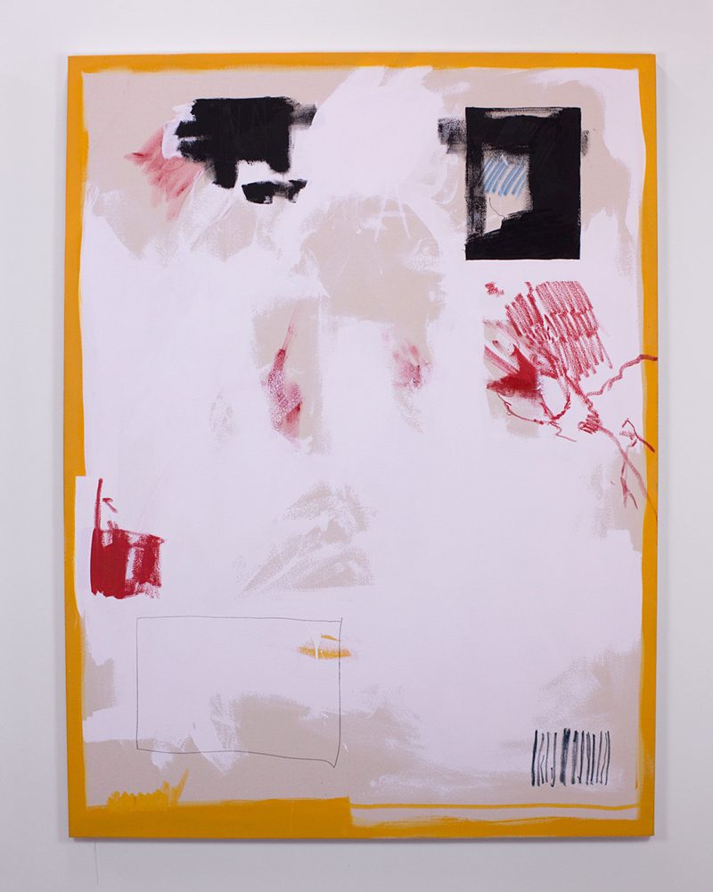 72” x 54” / Acrylic, oil pastel and pencil on unprimed 12oz canvas